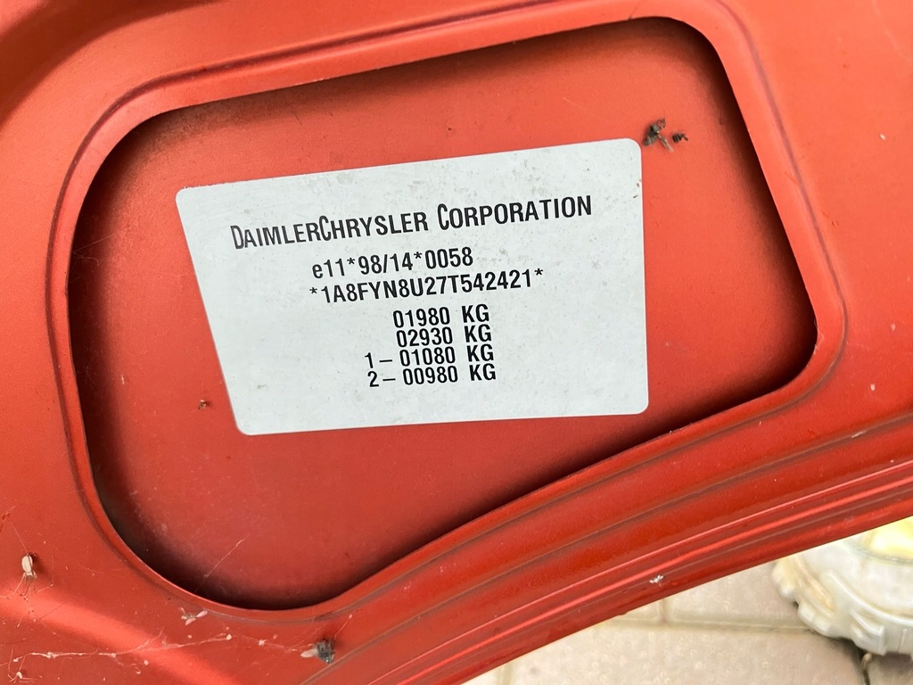 фото №6, Капот chrysler pt cruiser помаранчева ruda leszno