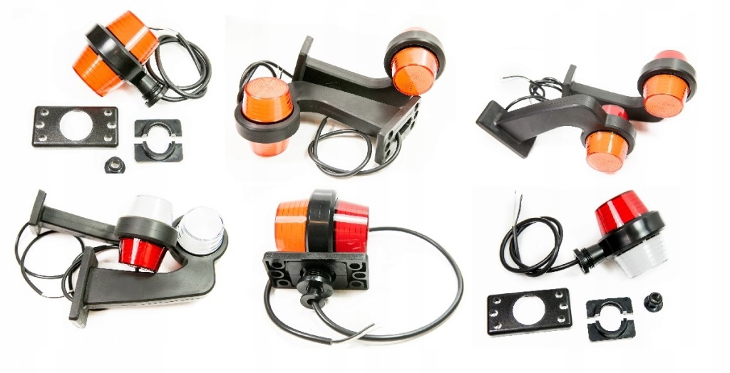 Габаритний ліхтар neon horpol biało czerwona old school тюнінг led neon style tir Ціна