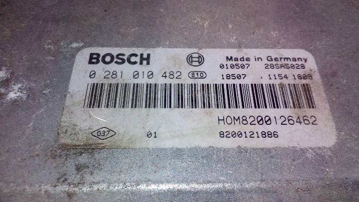 фото №7, Бортовий комп'ютер двигуна renaultlagunaii 1,9dci 0281010483