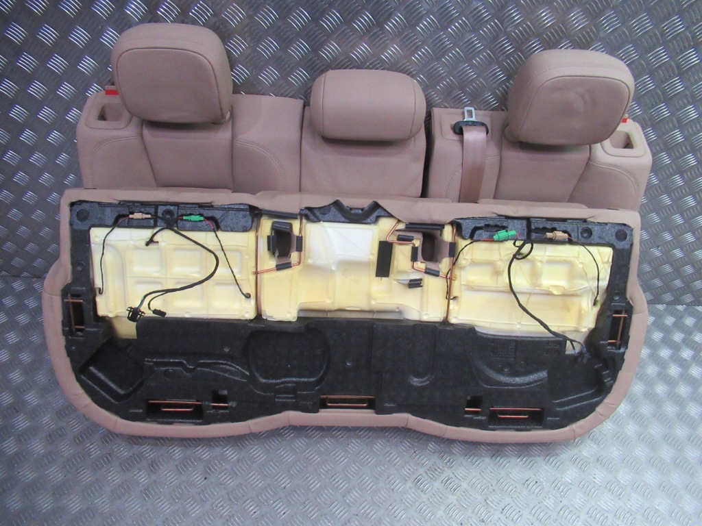 фото №11, Porsche macan 95b обивка сиденья обшивки салон заднее сиденье кожа mojavebeige