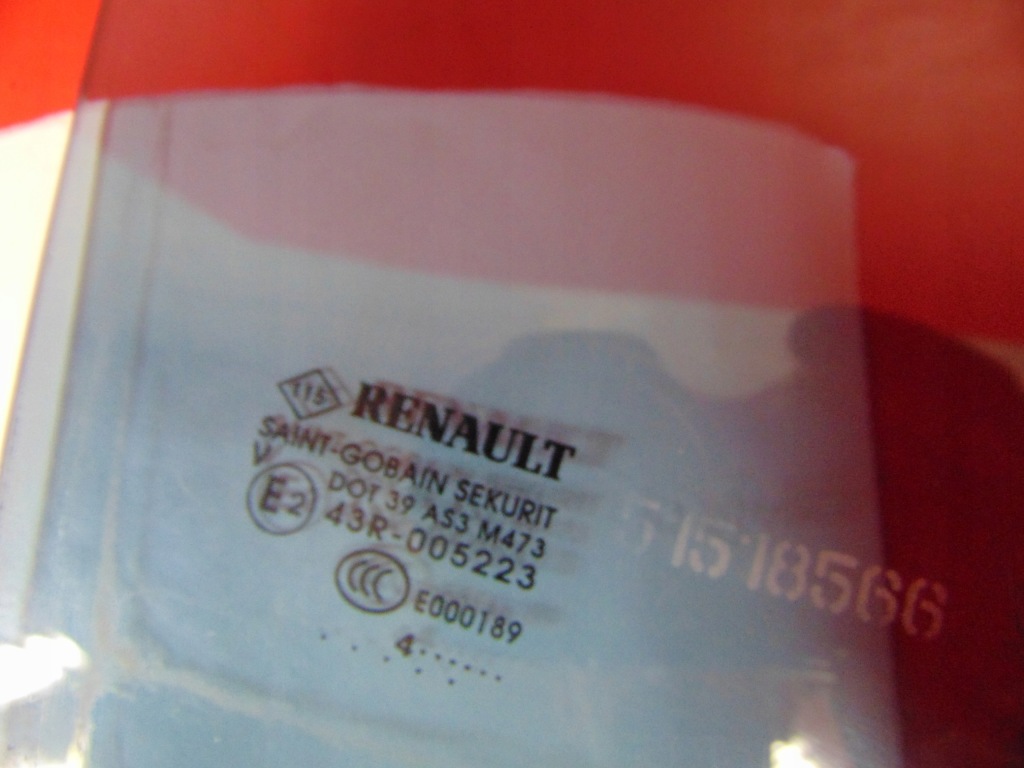 фото №2, Renault zoe 12- скло двері права задня задня 2014 r