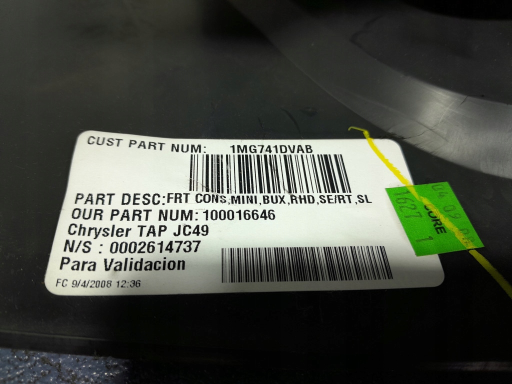 фото №9, Dodge journey тунель середній підлокітник 1ef461dvad 1mg741dvab