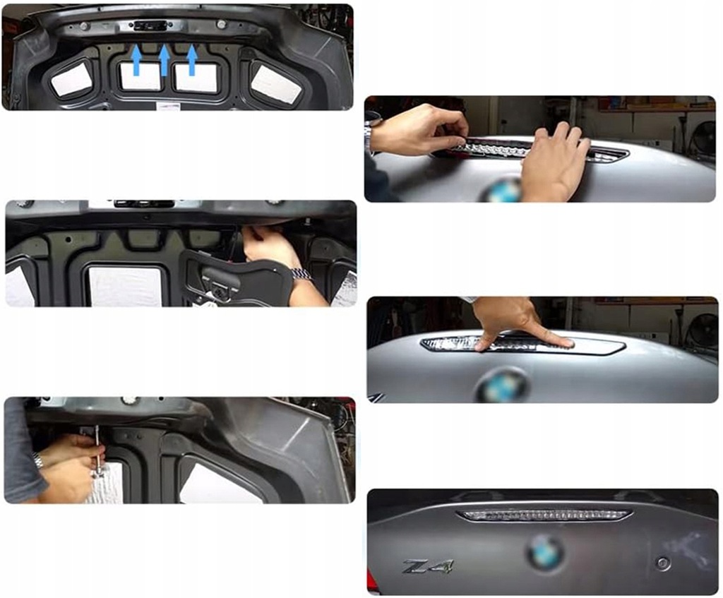 фото №12, Третій світло стоп-сигнал led bmw z4 e85 2003 - 2008 тонований 24led задня лампа