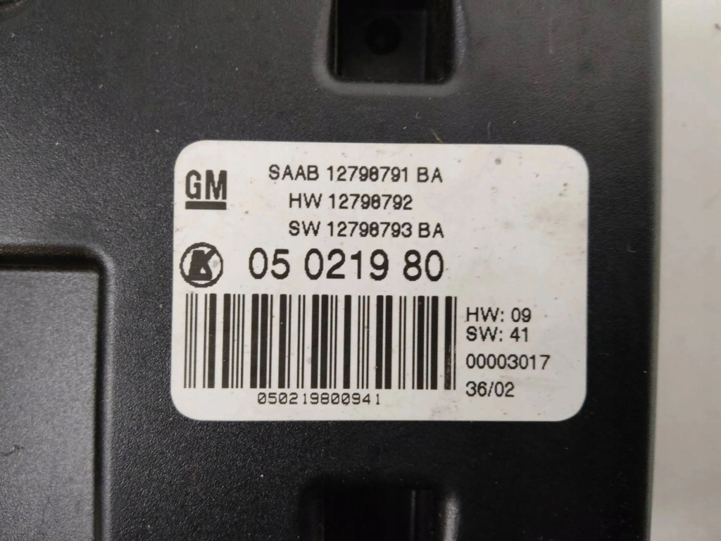 фото №4, 2009 saab 9-3 ver2 другое блоки управления 12798791ba