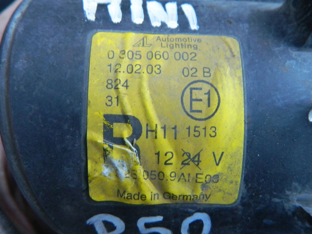 фото №3, Mini cooper r50 протитуманна фара правий перед 0305060002