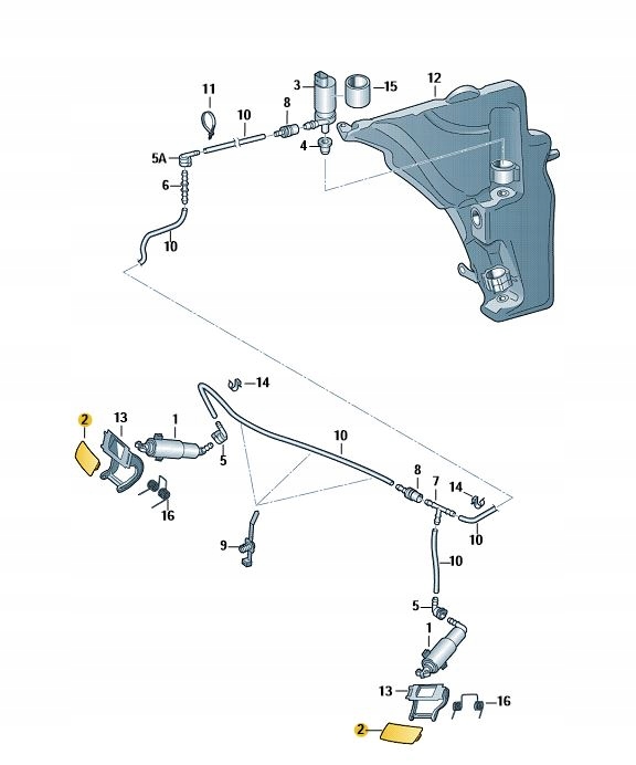 фото №2, Заглушка розпилювача фара audi a4 allroad оригінал od aso