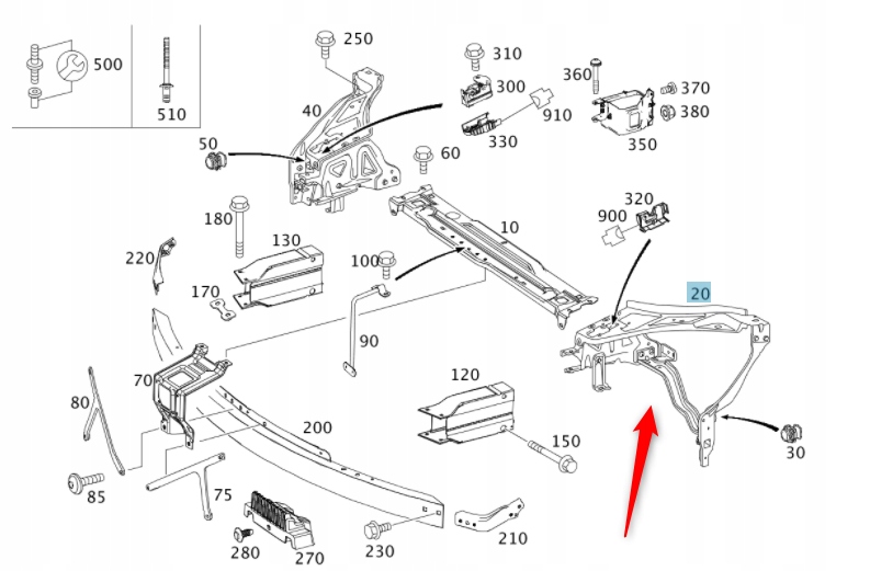 фото №10, Панель фары лампы левый mercedes e klasa c207 a207 w207