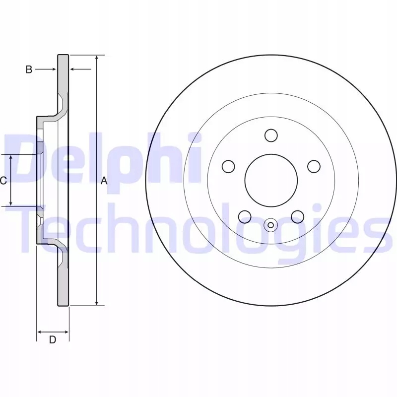 фото №1, 2 x delphi диск hamulcowatył bg4966c
