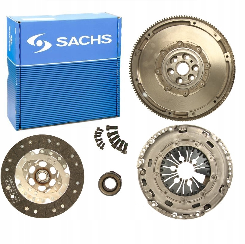 фото №1, Колесо двухмассовый + сцепление vw transporter t5 1.9 tdi