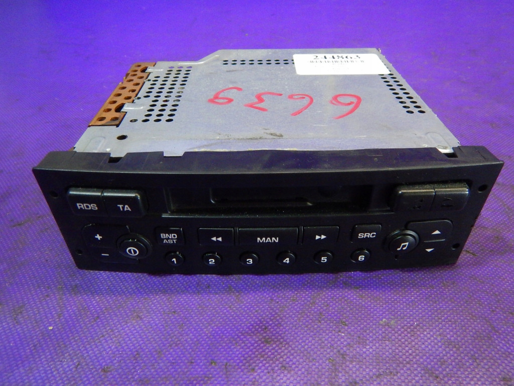 фото №1, Peugeot 307 01-05 радіо cd 96454436xt00