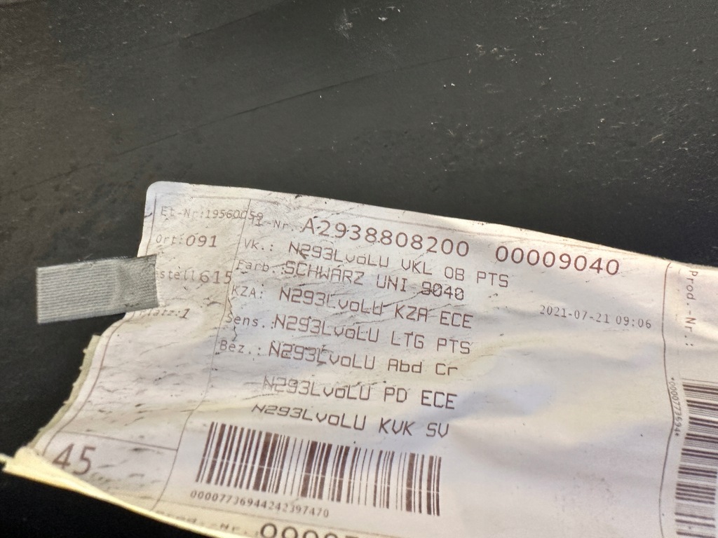 фото №10, Mercedes eqc amg w293 бампер перед передній