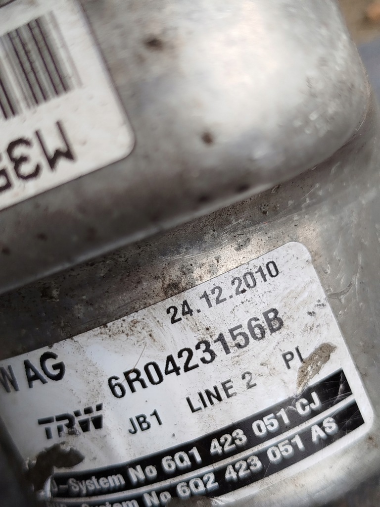 фото №7, Насос усилителя trw vw polo seat ibiza skoda fabia 2010r 6r0423156b