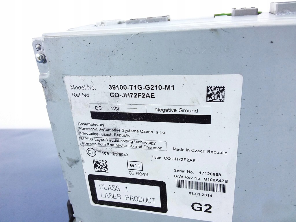 фото №4, Honda cr-v iv радіо 39100-t1g-g210-m1