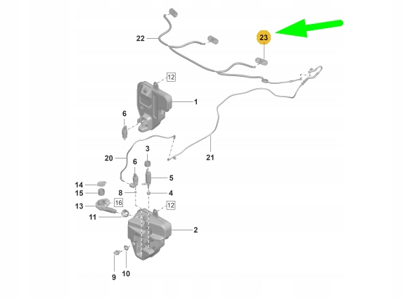 фото №9, Porsche taycan лобове скло омивач система jet 9p1955985