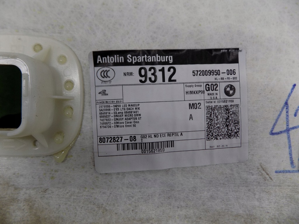 фото №8, Bmw x4 g02 потолок czarna m-pakiet do восстановление po срабатывании шторка