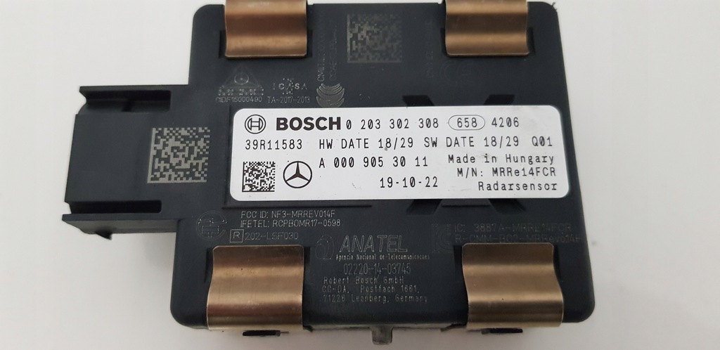 фото №1, Mercedes w177 w205 cla радар датчик a0009053011