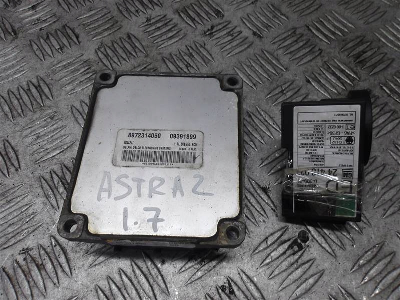 фото №1, Бортовой компьютер двигателя набор стартовый opel astra ii g 1.7 dti