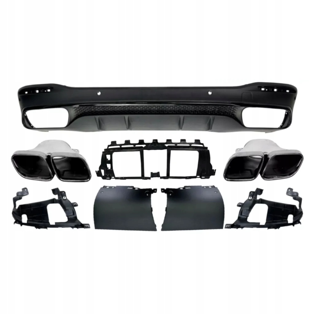 фото №1, Mercedes gls x167 gls63 black диффузор с насадки