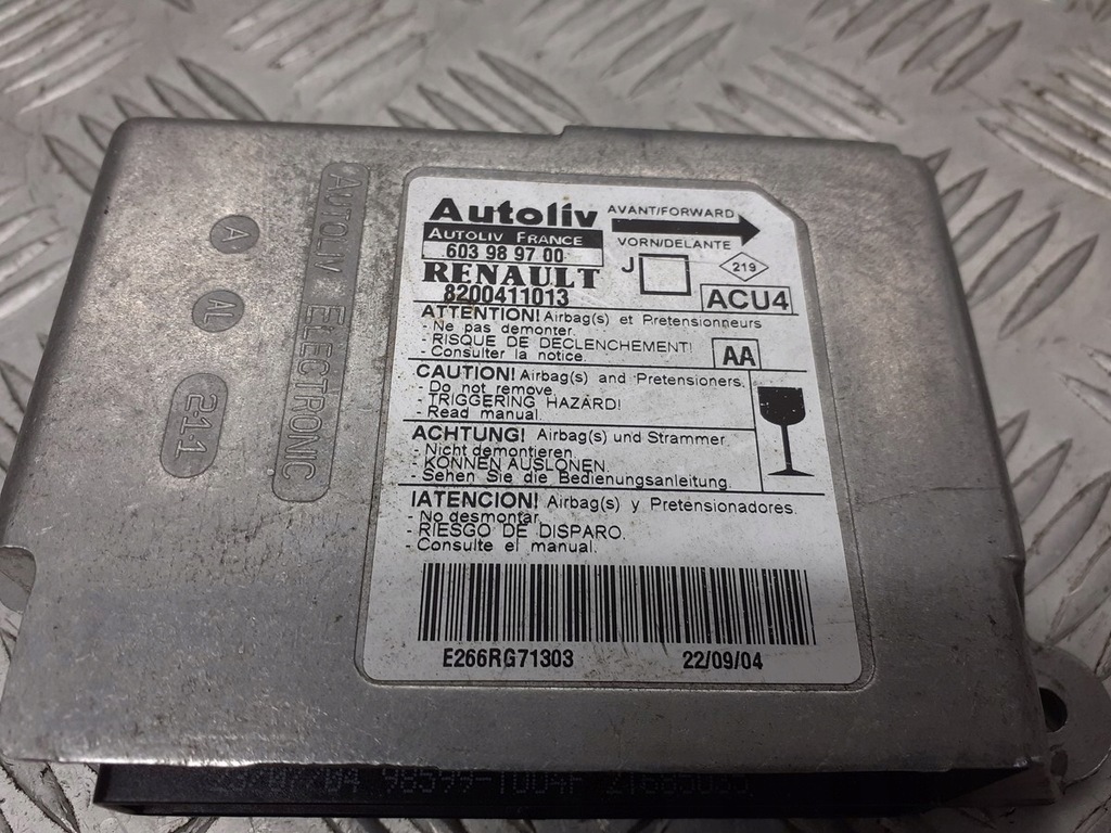 фото №4, Модуль подушка безпеки renault scenic ii