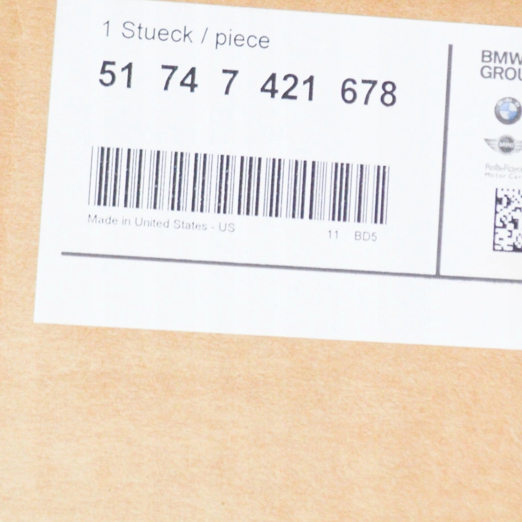 Bmw x7 g07 передній нижній канал повітря радіатора 51747421678 Ціна