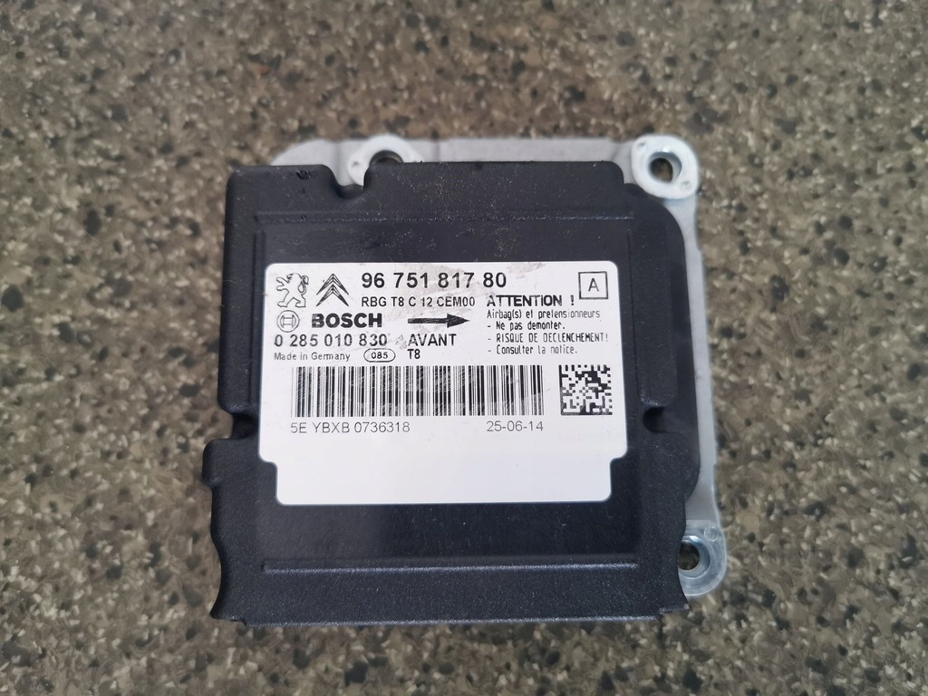 фото №1, Peugeot 5008 оригінальний номер датчик подушка безпеки 9675181780