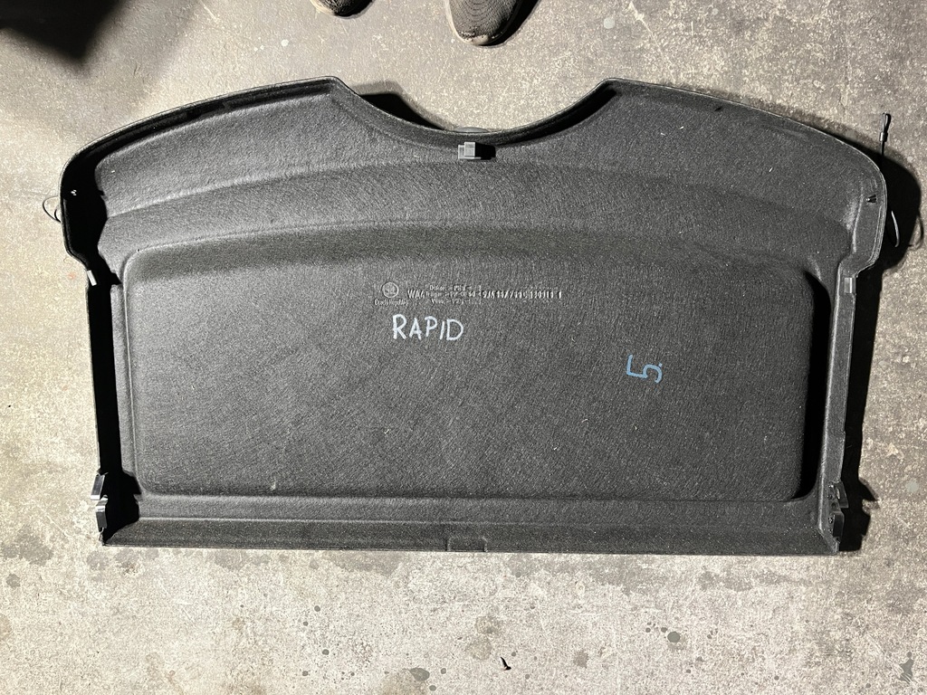 фото №2, 5 skoda rapid liftback полиця багажника