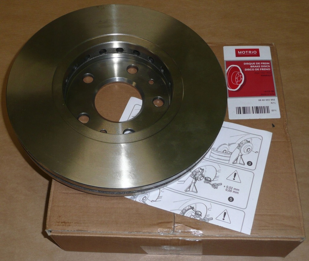 фото №3, Диск тормозная renault trafic iii 1.6 dci перед 8660003955 оригинал