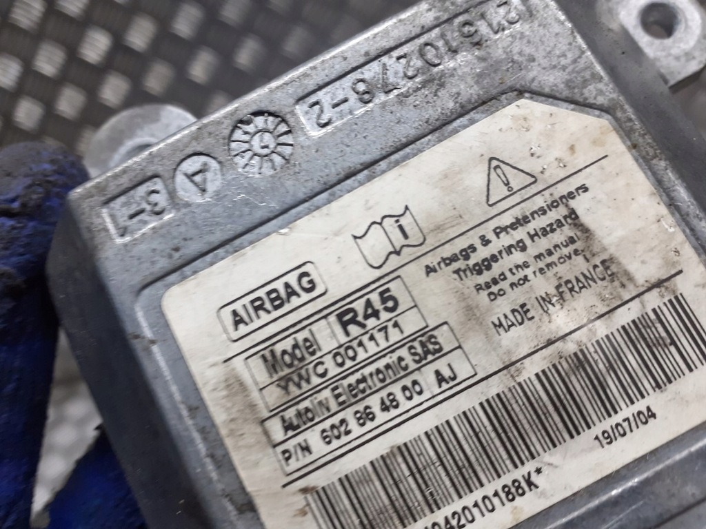 фото №3, Модуль датчик подушка безопасности rover 45 ywc001171