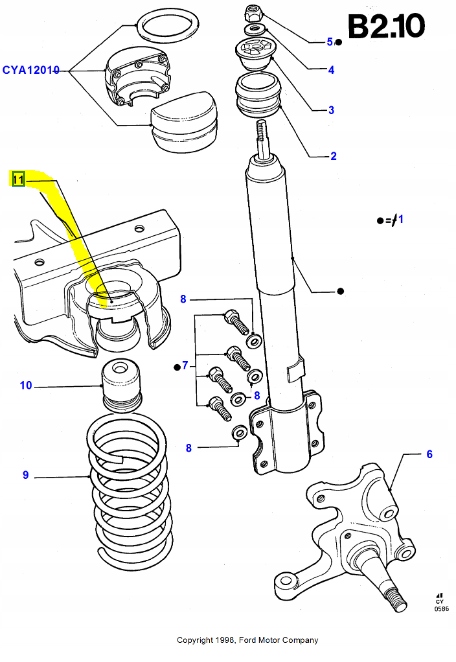 фото №7, Підкладка - бампер ударний перед ford transit оригінальний номер 6150976