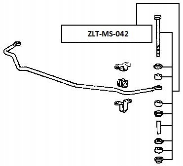 фото №4, Соединитель стабилизатора задняя mitsubishi space runner 98-03, space wagon 98-04