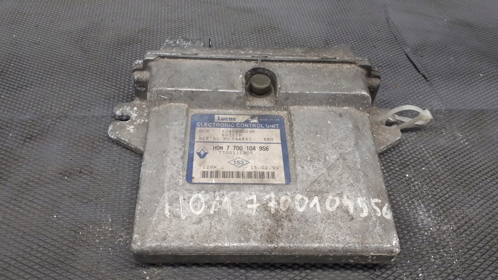 фото №1, 7700104956 бортовой компьютер двигателя renault clio ii 1.9d