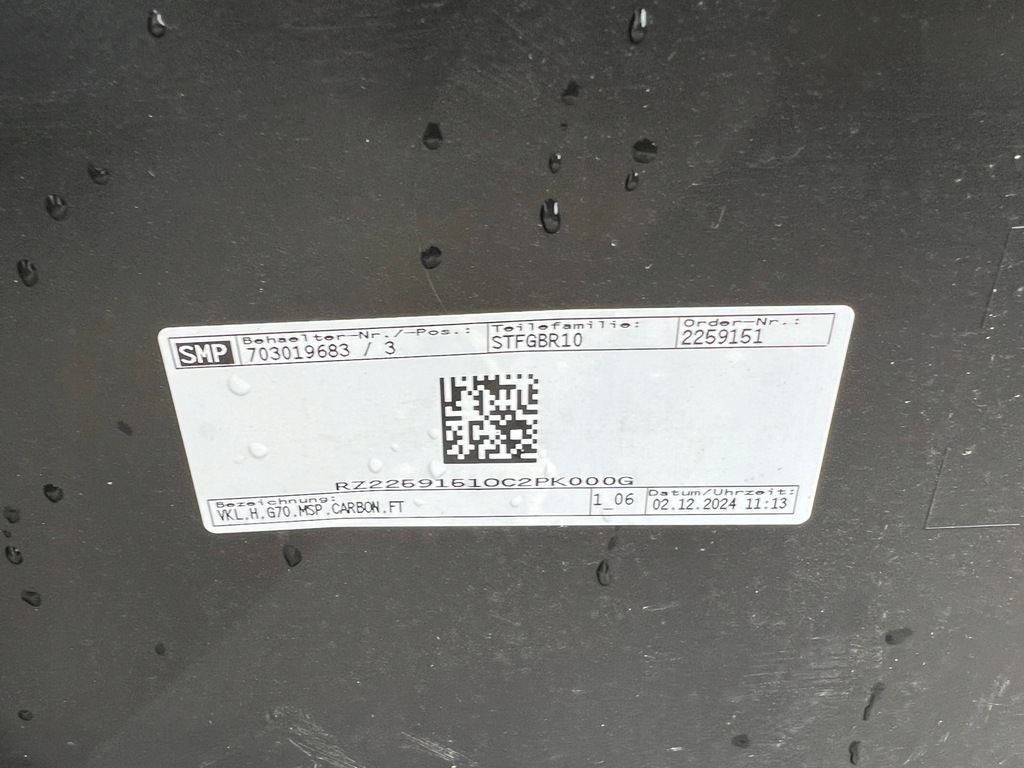 фото №15, Бампер задняя задний bmw 7 g70 m набор цвет 416