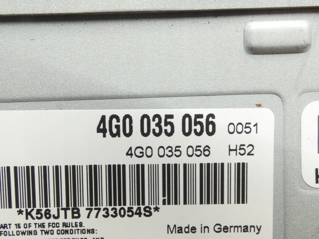 фото №4, Навигация радио тюнер усилитель радио audi a4 b8 s4 s5 4g0035056