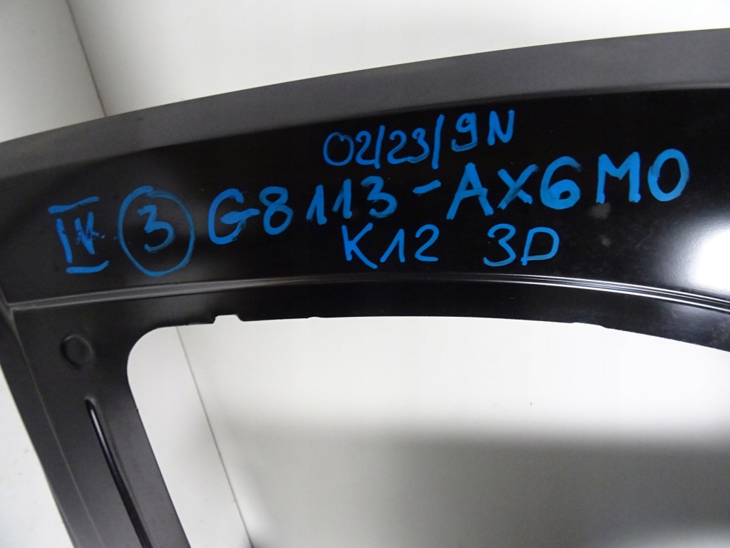 фото №14, Nissan micra k12 3d крыло левый задняя новый оригинал g8113-ax6m0