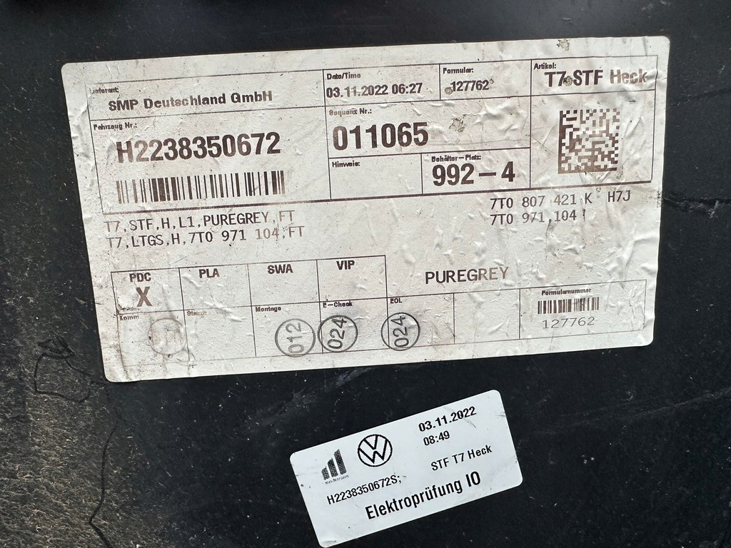 фото №6, Бампер задня задній vw t7 multivan 7t 7t0 гарний org