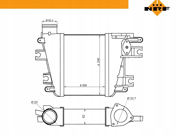 фото №2, Nrf 30384 радиатор воздуха наддувочный