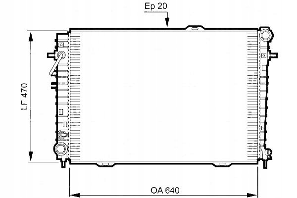 фото №1, Valeo радиатор двигателя kia sportage 2.0d 09.04- v