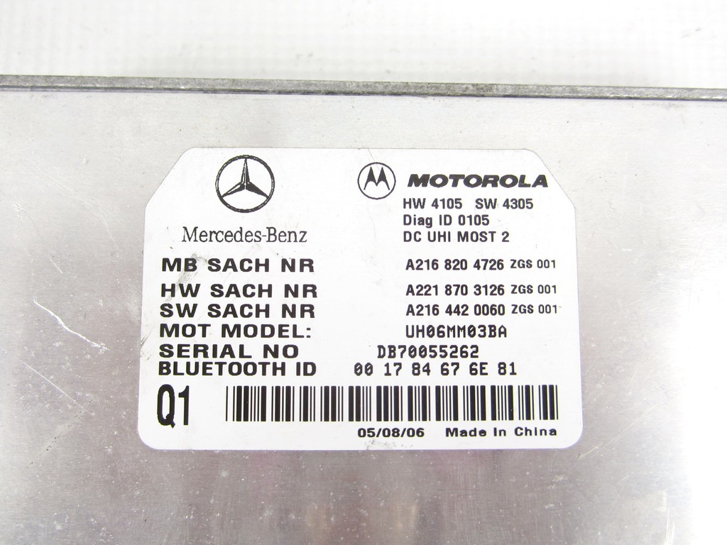фото №2, Модуль bluetooth mercedes w221