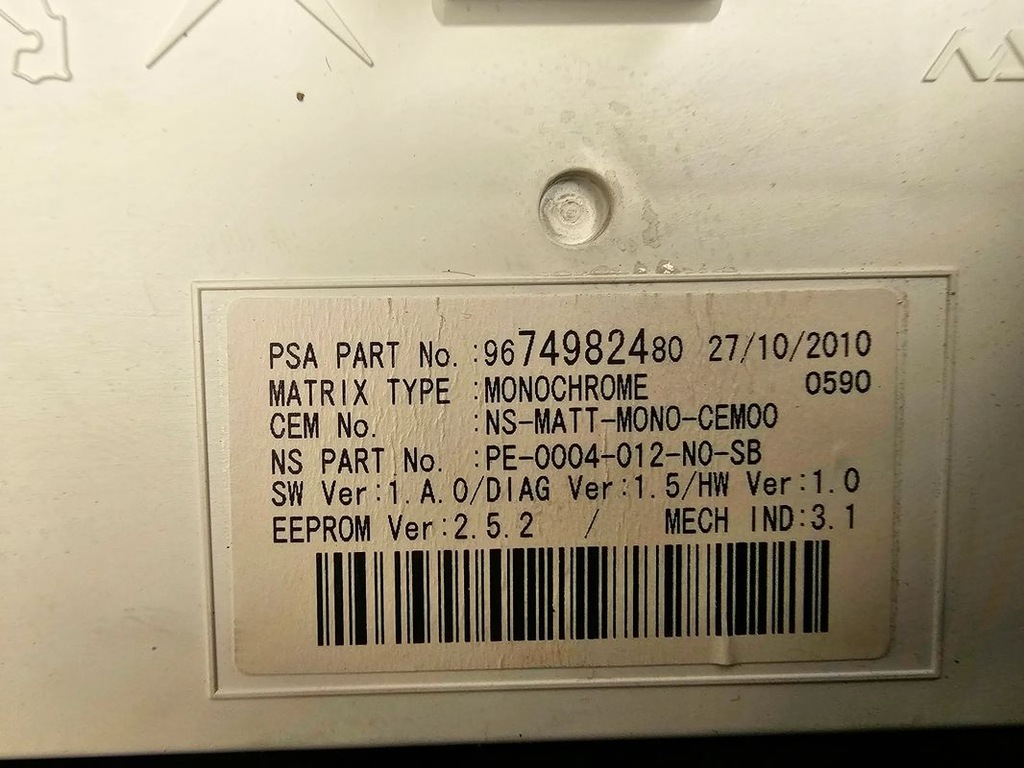 фото №6, Peugeot 3008 2.0 hdi счетчик приборная панель 9676616980