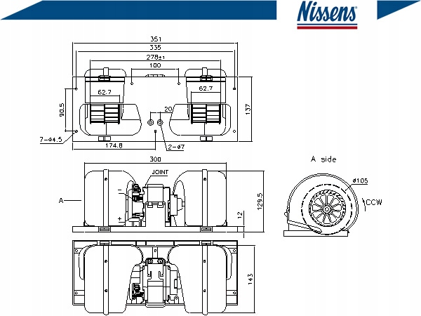фото №2, Вентилятор повітродувка [nissens]