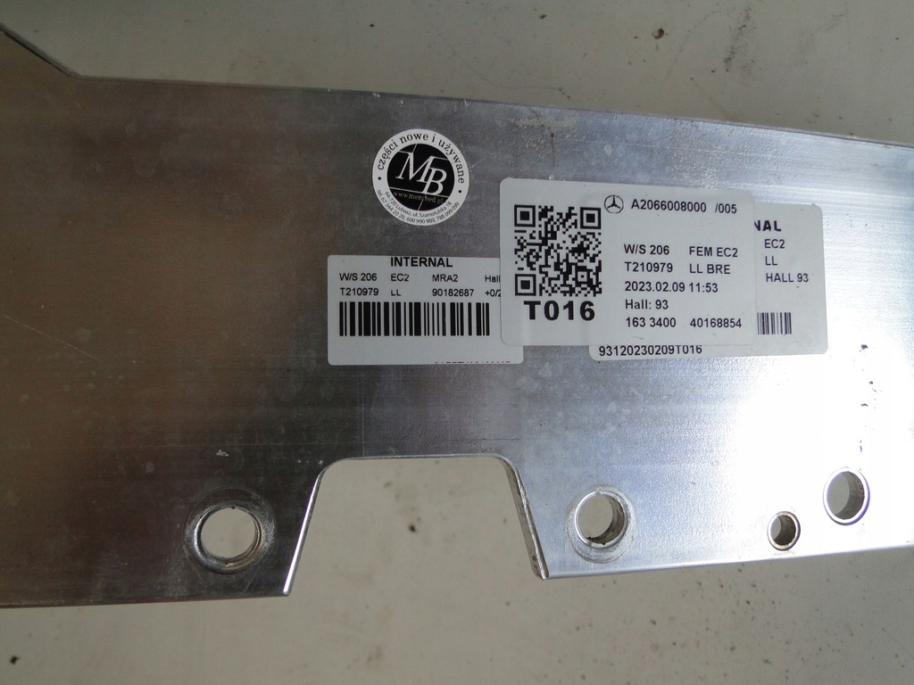 фото №9, Балка бампера mercedes c-klasa a2066200000