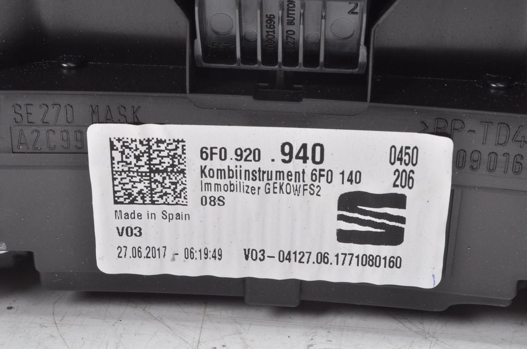 фото №6, Seat ibiza v 1.0 tsi счетчик приборы 6f0920940