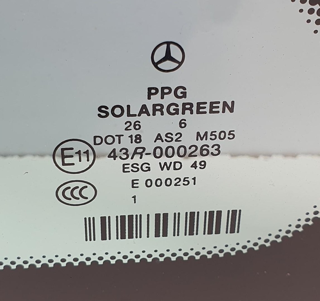 фото №2, Стекло кузовная левый задняя mercedes r-kl w251