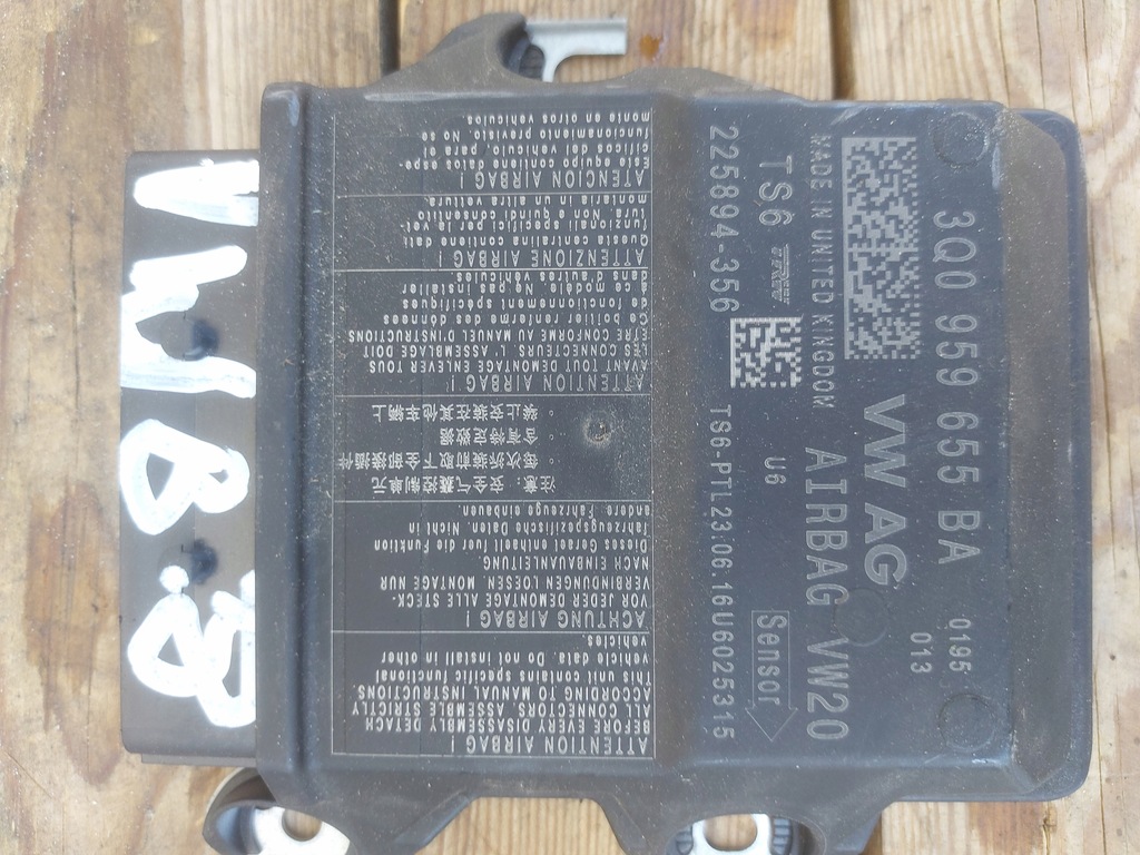фото №1, Модуль датчик подушка безопасности volkswagen passat b8 3q0959655ba