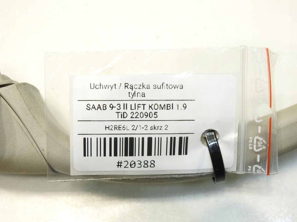 фото №7, Ручка кронштейн стельовий задня saab 9-3 ii lift