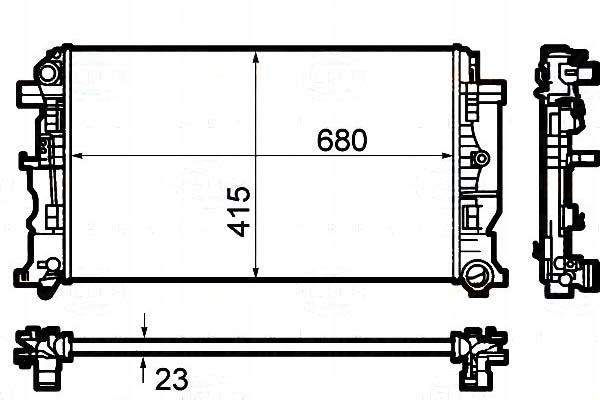 Купить Behr hella радиатор воды vw crafter 30-35 2.0 tdi