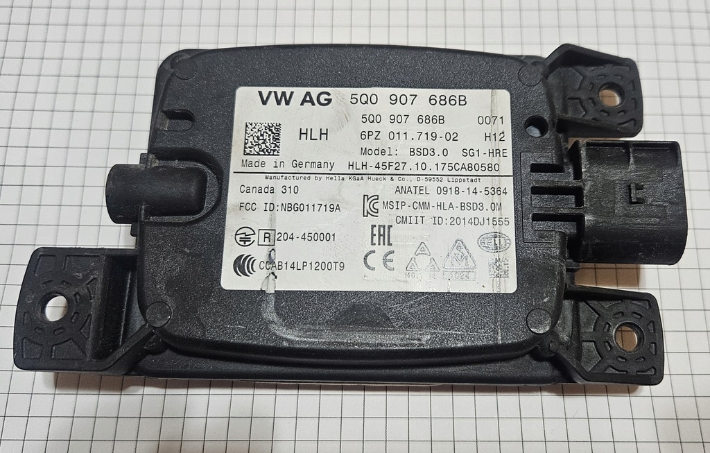 фото №1, 5q0907686b датчик датчик ассистент мертвого pola