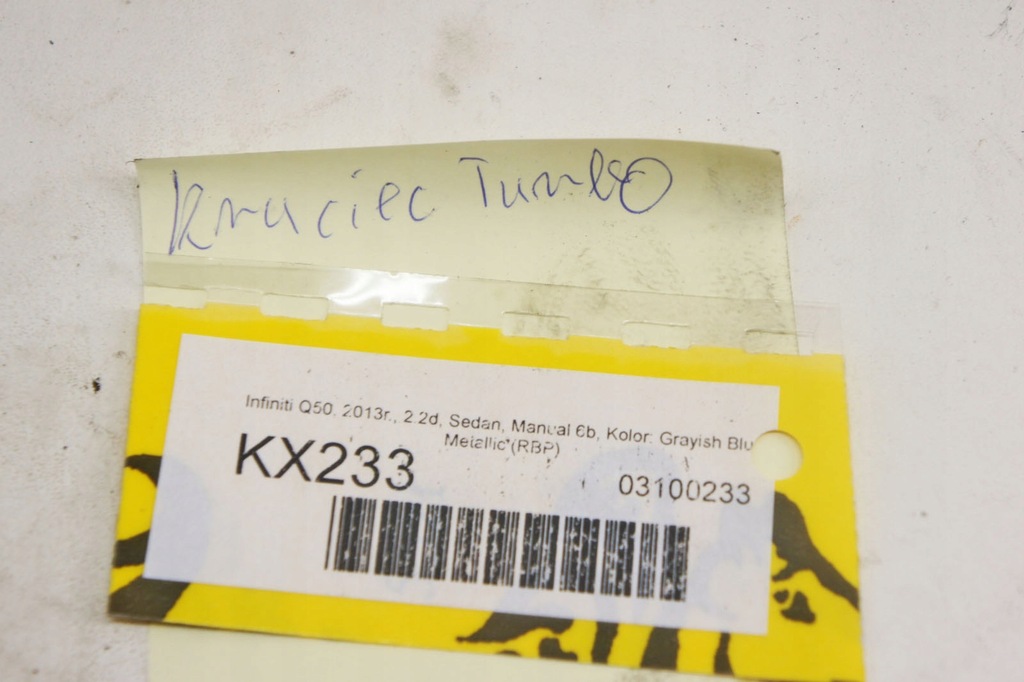 фото №5, Kx233 infiniti q50 2.2d труба воздухозаборник воздуха