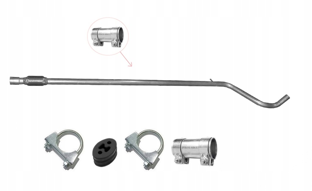 фото №1, Fiat panda ii 1.1 1.2 2003-2013 труба середня