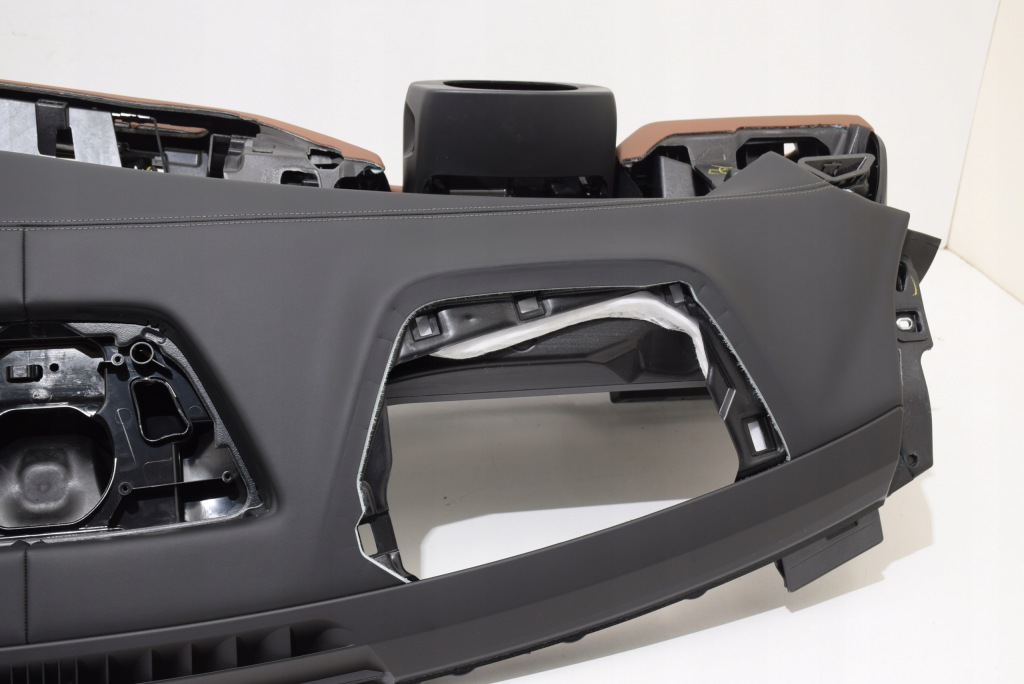 фото №12, Bmw x5 g05 x5m f95 lci lift панель приладів приладова консоль шкіра hud tarumabraun